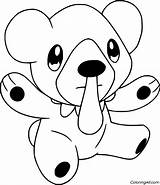 Cubchoo Coloring Page  ColoringAll sketch template