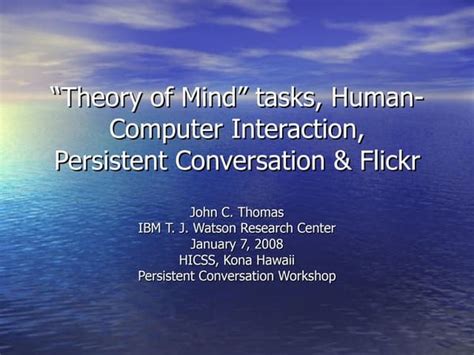 Theory Of Mind | PPT