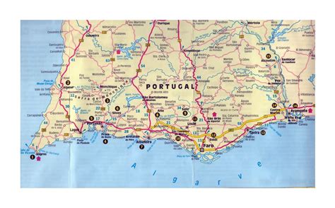 Kaart Portugal Algarve Map Vogels - vrogue.co