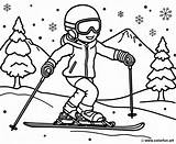Ski coloring Page Download Or Print For Free sketch template