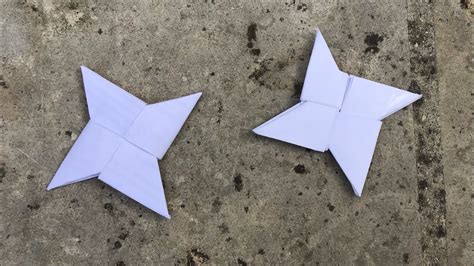 Comment faire un shuriken en origami - tuto facile - YouTube