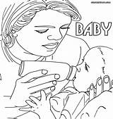 Mother And Baby Coloring Pages At GetColoringscom  Free Printable sketch template