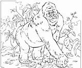10 Cute Free Printable Gorilla Coloring Pages Online sketch template
