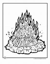 Campfire Coloring Page  StacytuRuiz sketch template