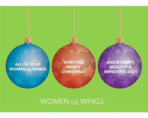 Merry Christmas and Happy, Healthy & Impactful 2021 | Women on Wings