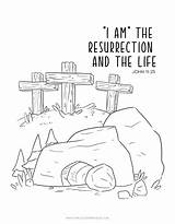 Easter Story Coloring Pages For Kids sketch template
