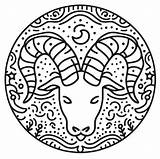 Capricorn Free Printable coloring Page  Download Print Or Color sketch template