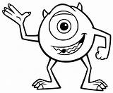 Mike Wazowski Coloring Pages Inc Monsters Monster Sully Drawing Sulley  sketch template