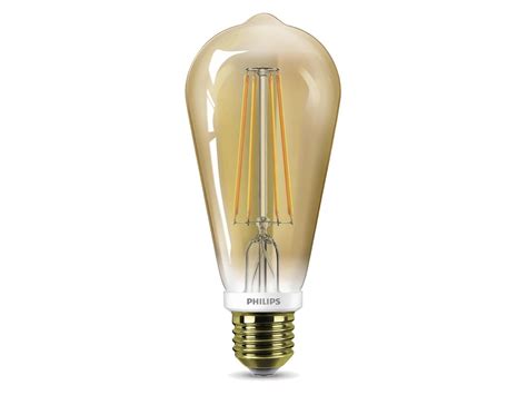 Philips ampoule LED Edison or E27 7W dimmable | Hubo