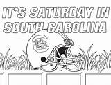 Gamecocks Coloring Usc Carolina South Decal Cocky Vinyl Sticker Pages  sketch template
