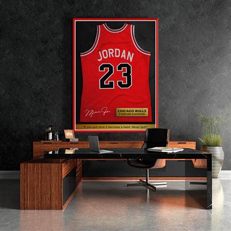 Michael Jordan No 23 Jersey Chicago Bulls Famous Basketball | Etsy