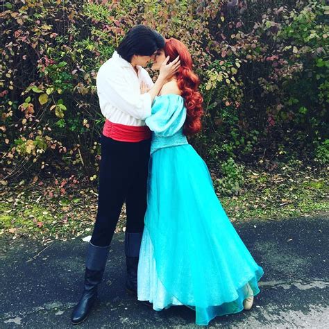 Eric and Ariel | Disney face characters, Ariel cosplay, Disney day