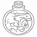 Magic potions coloring Page C0045 Printable Pages By My Minds  sketch template