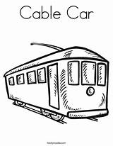 Caboose Coloring Page sketch template