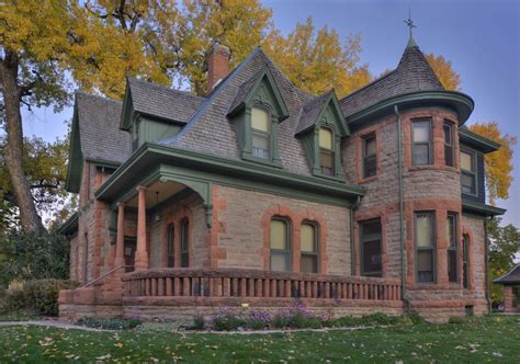 Brick Victorian home with front deck in Fort Collins, Colorado House ...