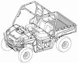 Polaris Ranger Utv Drawings Sketch Coloring Page sketch template