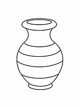 Vase coloring pages sketch template