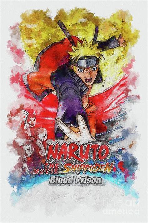 Naruto Shippuden The Blood Prison Painting by Emelia Marquardt - Pixels