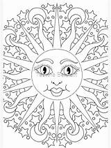 Sun And Moon Coloring Pages sketch template