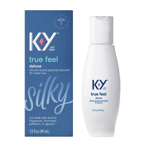 K-Y True Feel Lube, Personal Lubricant, Silicone-Based Formula, Safe to ...