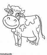 Printable Cow Coloring Pages sketch template