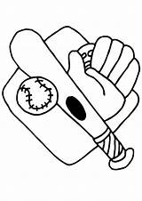Baseball Glove Coloring Page sketch template