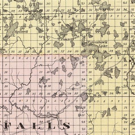 Vintage Map of Lincoln County, Wisconsin 1878 by Ted's Vintage Art