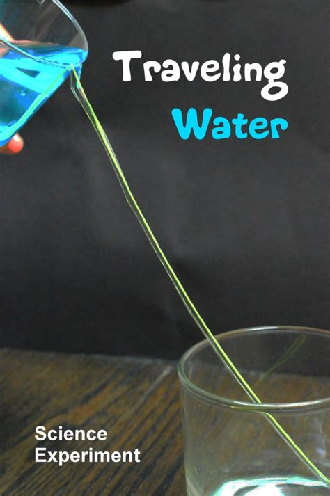 Traveling Water Experiment | Science experiments kids, Diy science ...