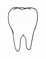 Tooth Coloring Pages Free Printable PDF sketch template