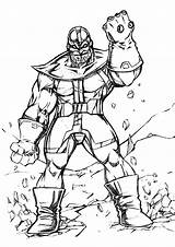Thanos  Coloring Pages For Kids sketch template
