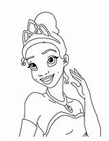 Free Printable Princess Tiana Coloring Pages For Kids sketch template