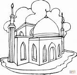 Masjid Nabawi Coloring Pages sketch template