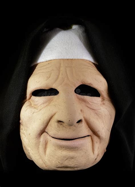 Nun Face Mask stock photo. Image of black, concepts - 233010310