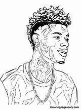 Handsome Blueface Coloring Page  Free Printable Pages sketch template