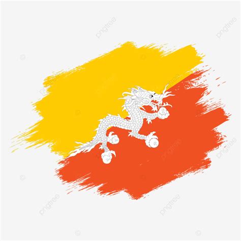Bhutan Vector Flag, Flag, Vector Flag, Grunge Flag PNG and Vector with Transparent Background ...
