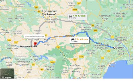 Hyderabad To Wanaparthy Route Map - Candie Virginia