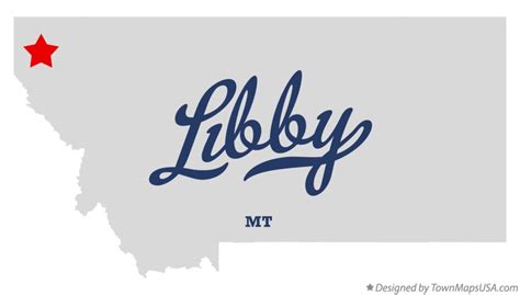 Map of Libby, MT, Montana