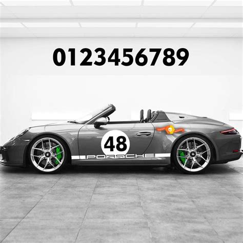 Porsche Heritage Design for the New 911 Speedster Side Stripes Kit Decal Sticker