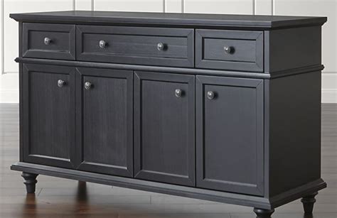 Sideboards, Buffet Tables & Cabinet Buffets | Crate & Barrel in 2023 | Buffet table, Black ...