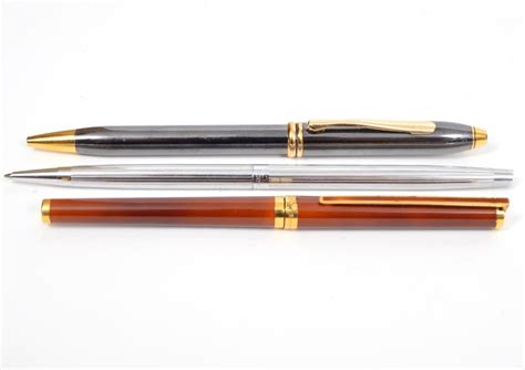 Lot - Waterford, Dupont & Cross Luxury Ball Point Pens