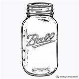 Mason Jar Coloring Pages  Free & Printable sketch template