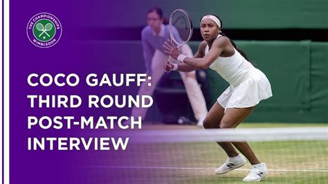 Coco Gauff Third Round Post-Match Interview | Wimbledon 2021 - YouTube