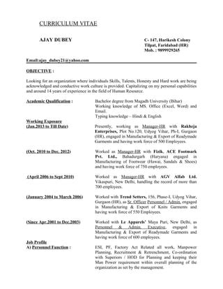 ajay resume | PDF