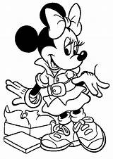 Free Printable Minnie Mouse Coloring Pages For Kids sketch template