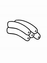 Sausages coloring Pages sketch template