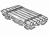 Basic Wooden Raft coloring Page  Download Print Or Color Online For Free sketch template