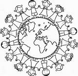 Coloring Pages Children From Different Countries sketch template