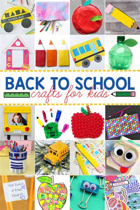 50 Fun Back to School Crafts for Kids to Celebrate the First Day of School