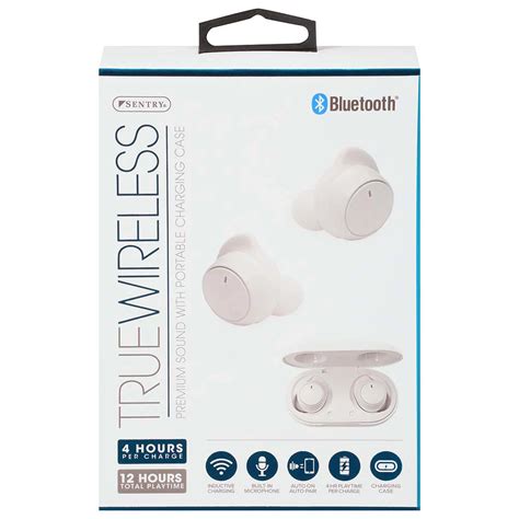 Sentry True Wireless Premium Sound Earbuds - White - Shop Headphones at ...