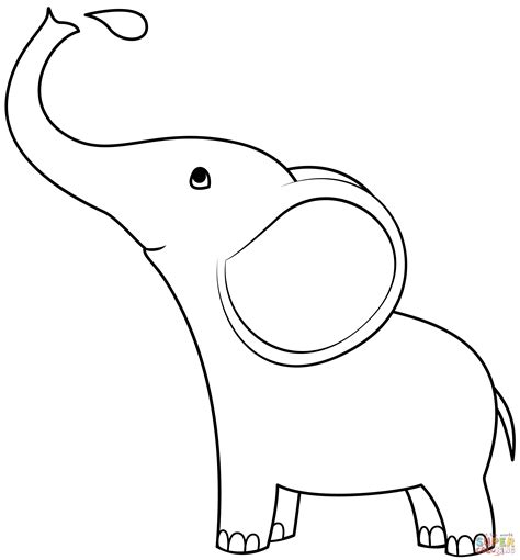 Malvorlage Elefant Zum Ausdrucken